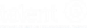 Talent logo en blanco